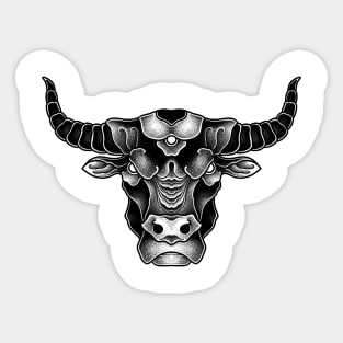 Dark Bull Sticker